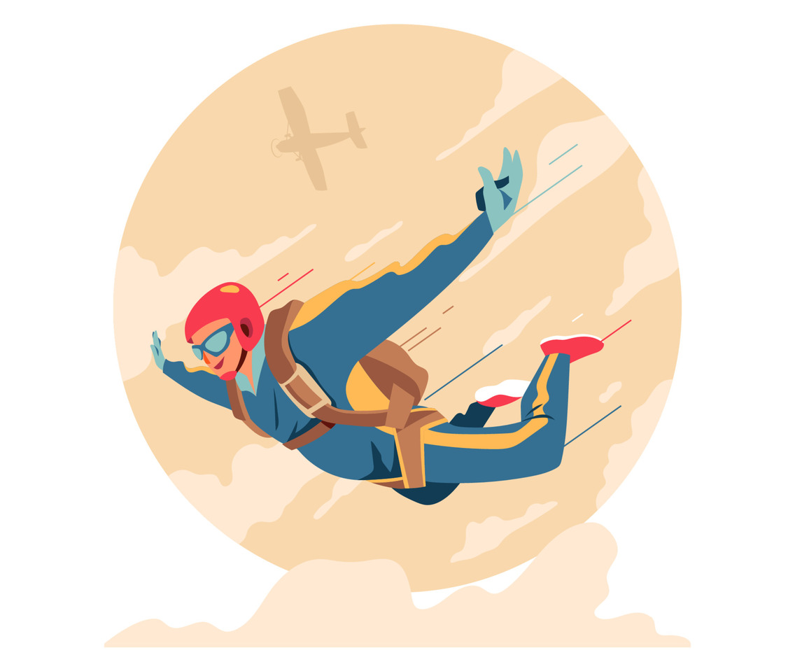 Sky Diver Extreme Sport