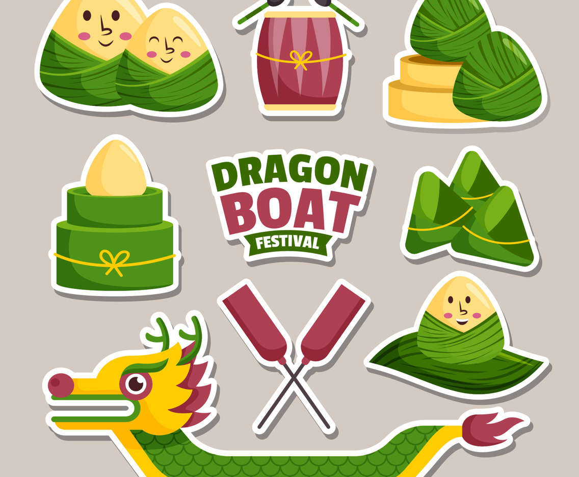 Dragon Boat Sticker Set
