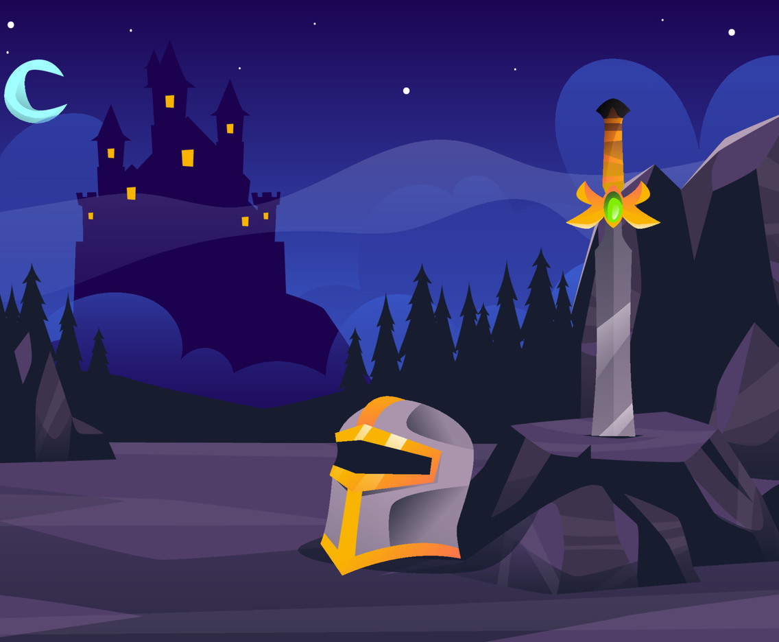 Medieval Night Background