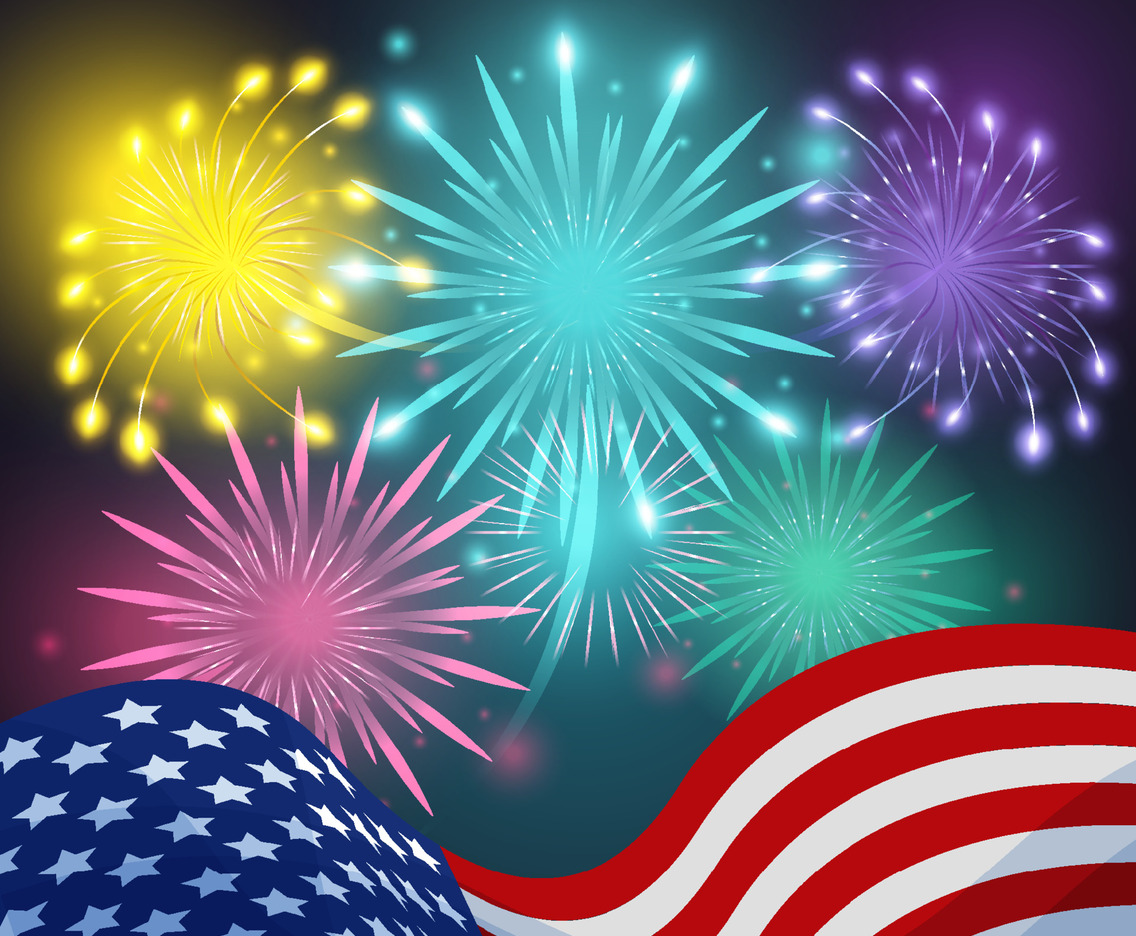 4th of July Firework Background