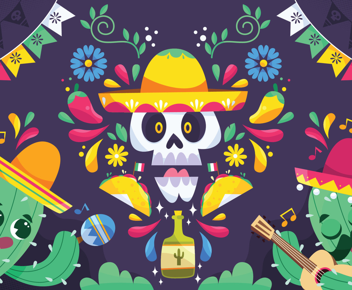 Cinco De Mayo Festival With Colorful