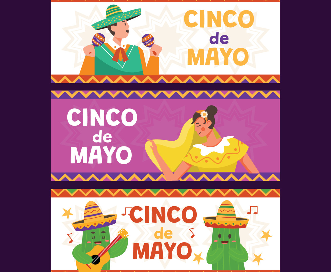 Cinco De Mayo Banner Set