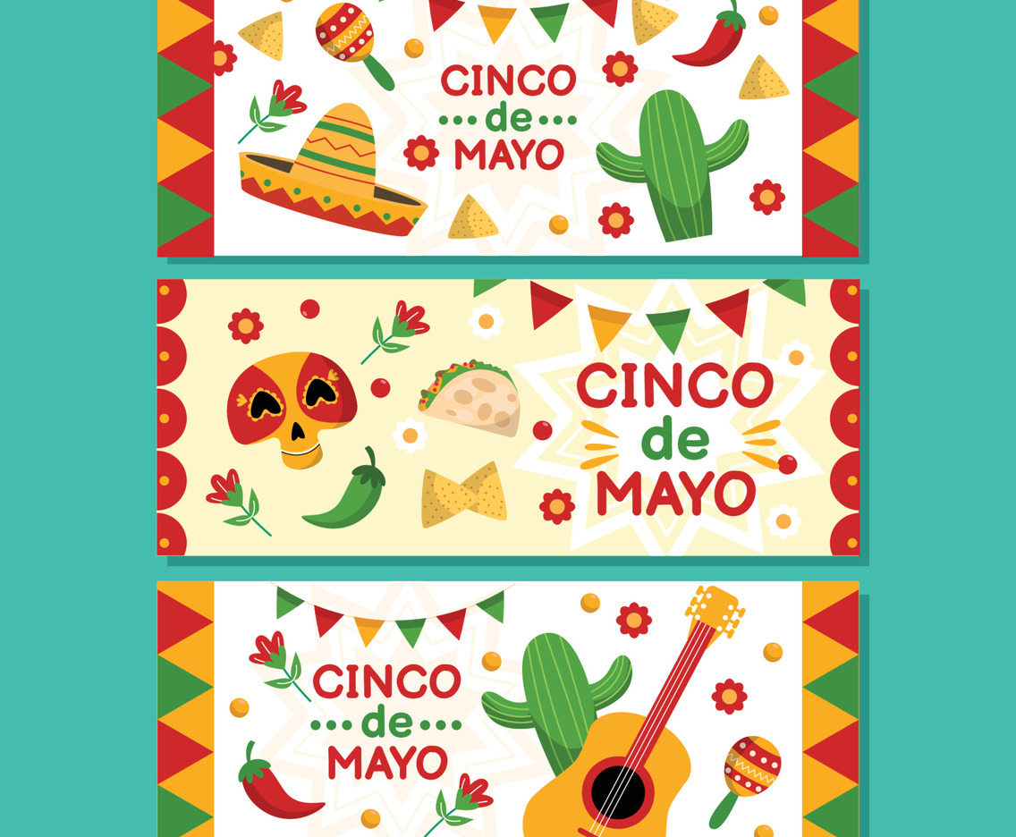 Cinco De Mayo Banner Set
