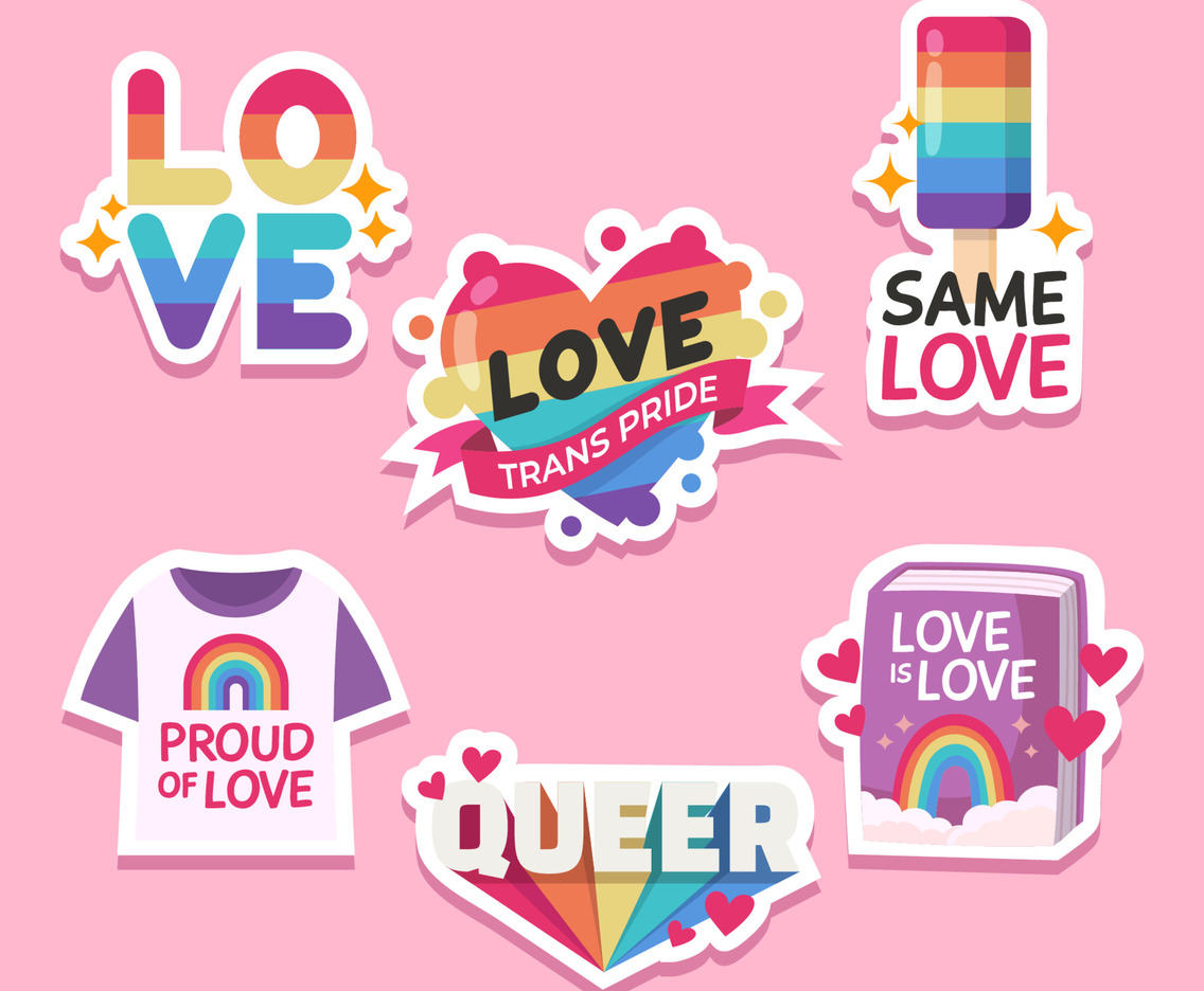 Set of Pride Month Sticker