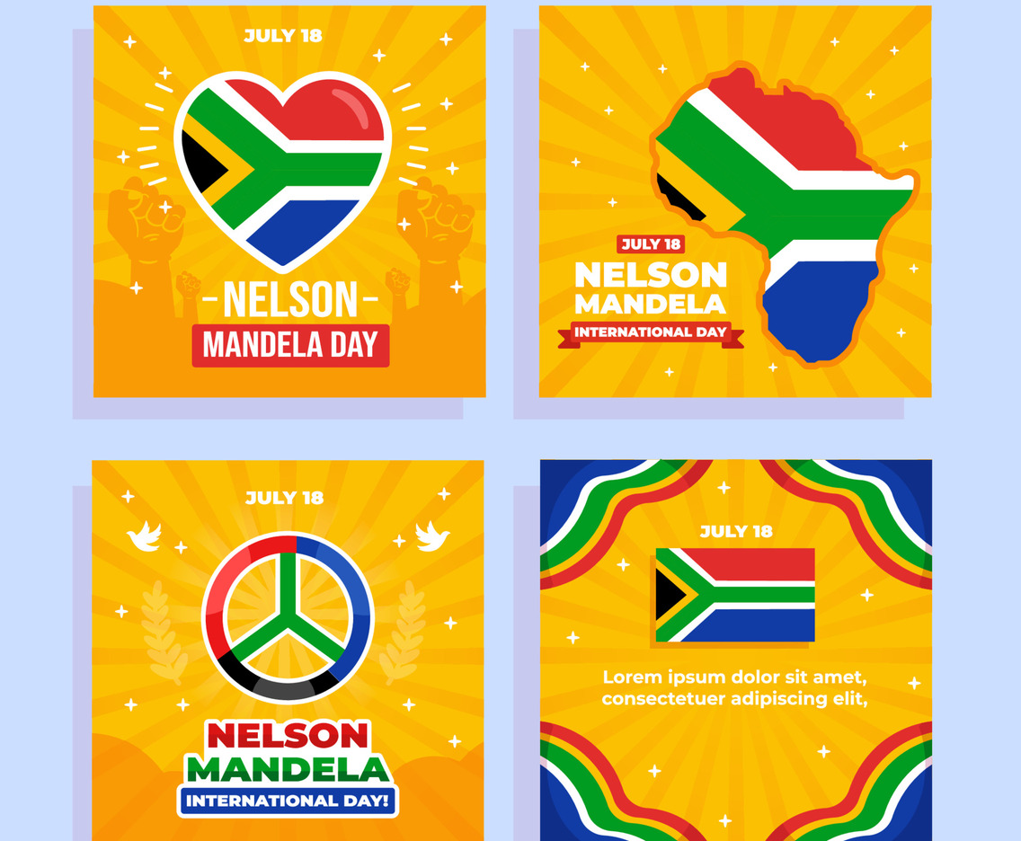 Celebrate Nelson Mandela Day Social Media Template