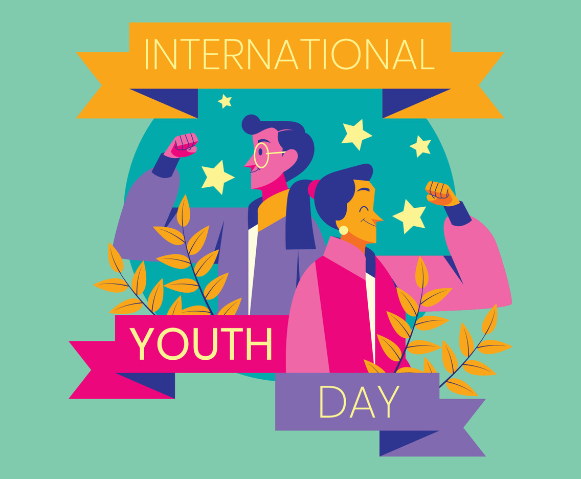Young and Smart Couple in the International Youth Day