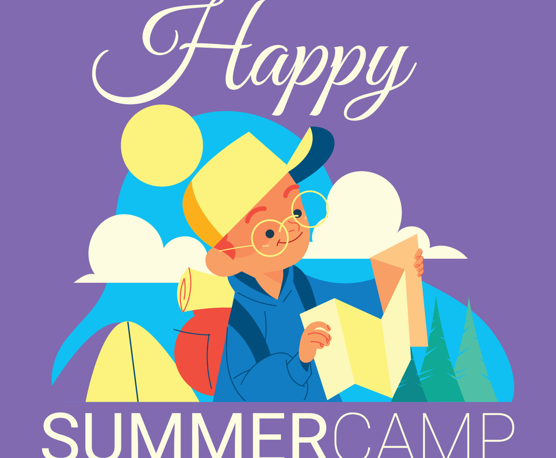 Cheerful Kids in Summer Camp