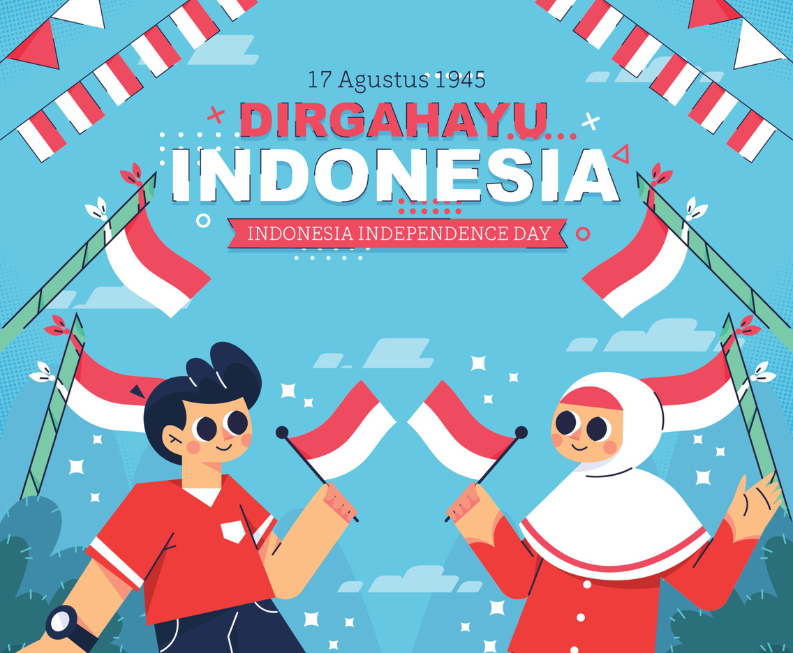 A Couple Celebrates Indonesian Independence Day Together