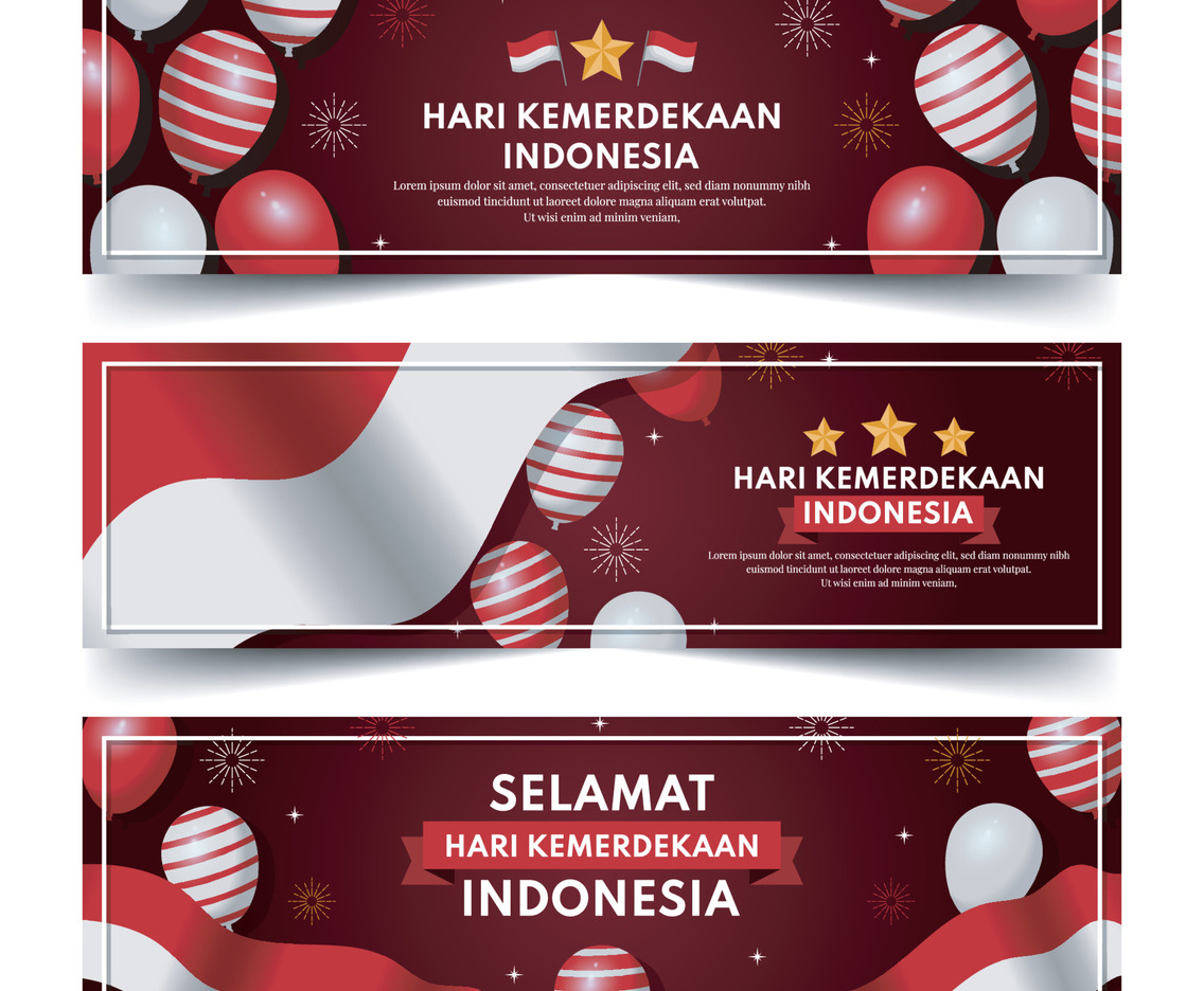Indonesia Independence Day Festivity Banner