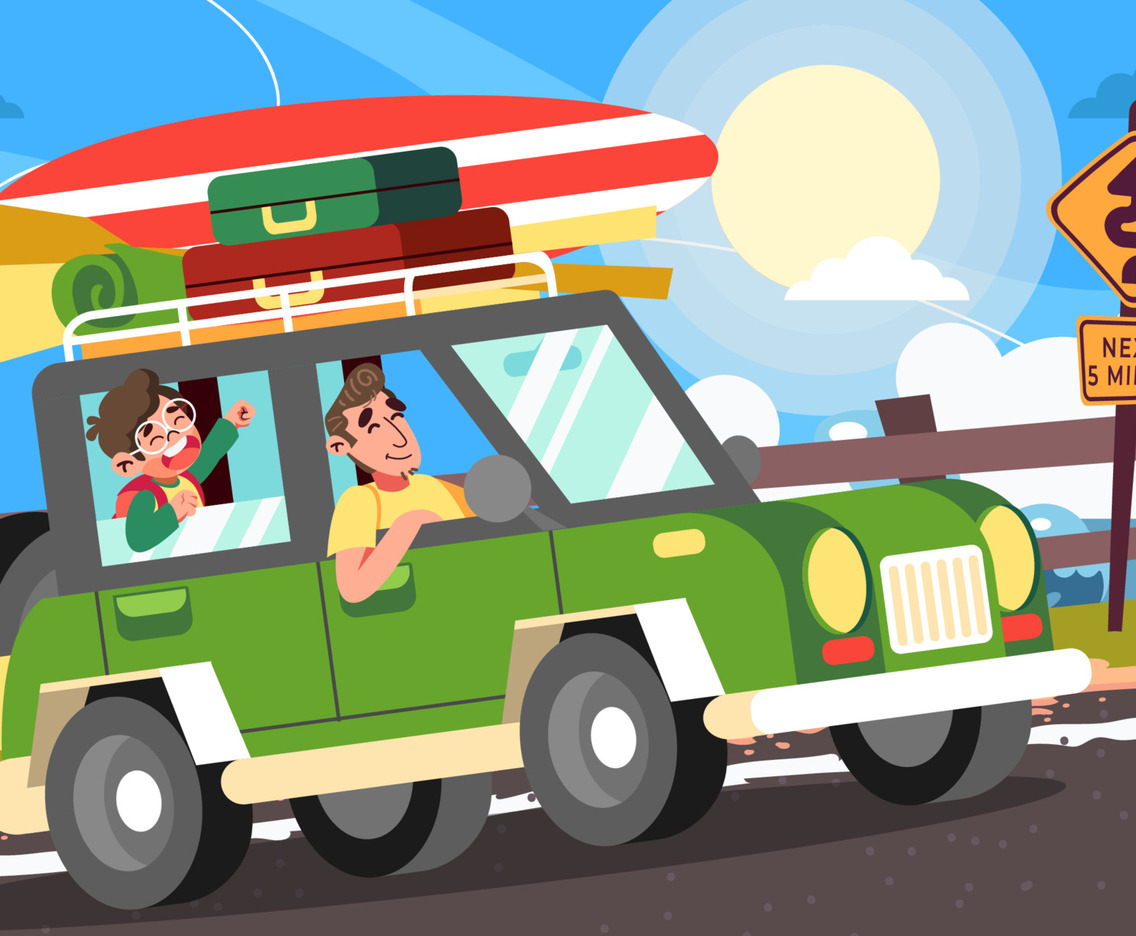 Father and Son Beach Vacation