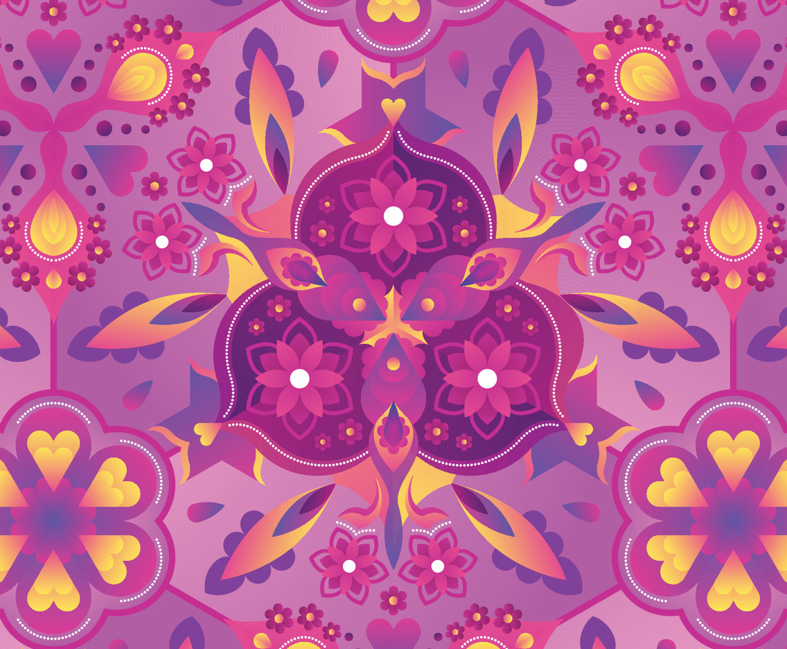 Purple Fractal Background Concept