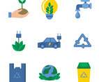 Environment Day Icon Set Design