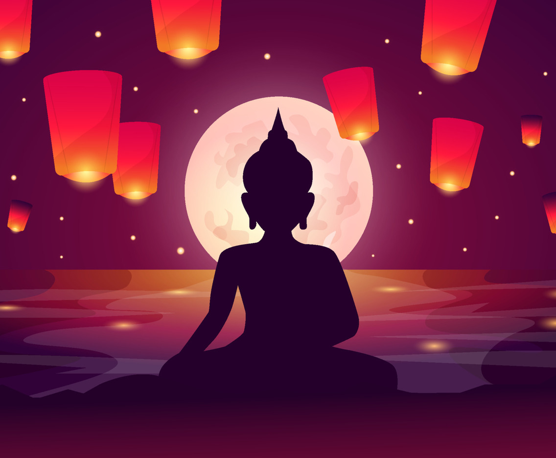 Happy Vesak Day Background