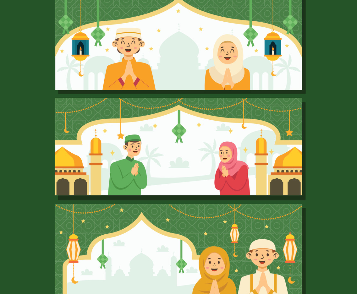 Greeting Banner For Eid