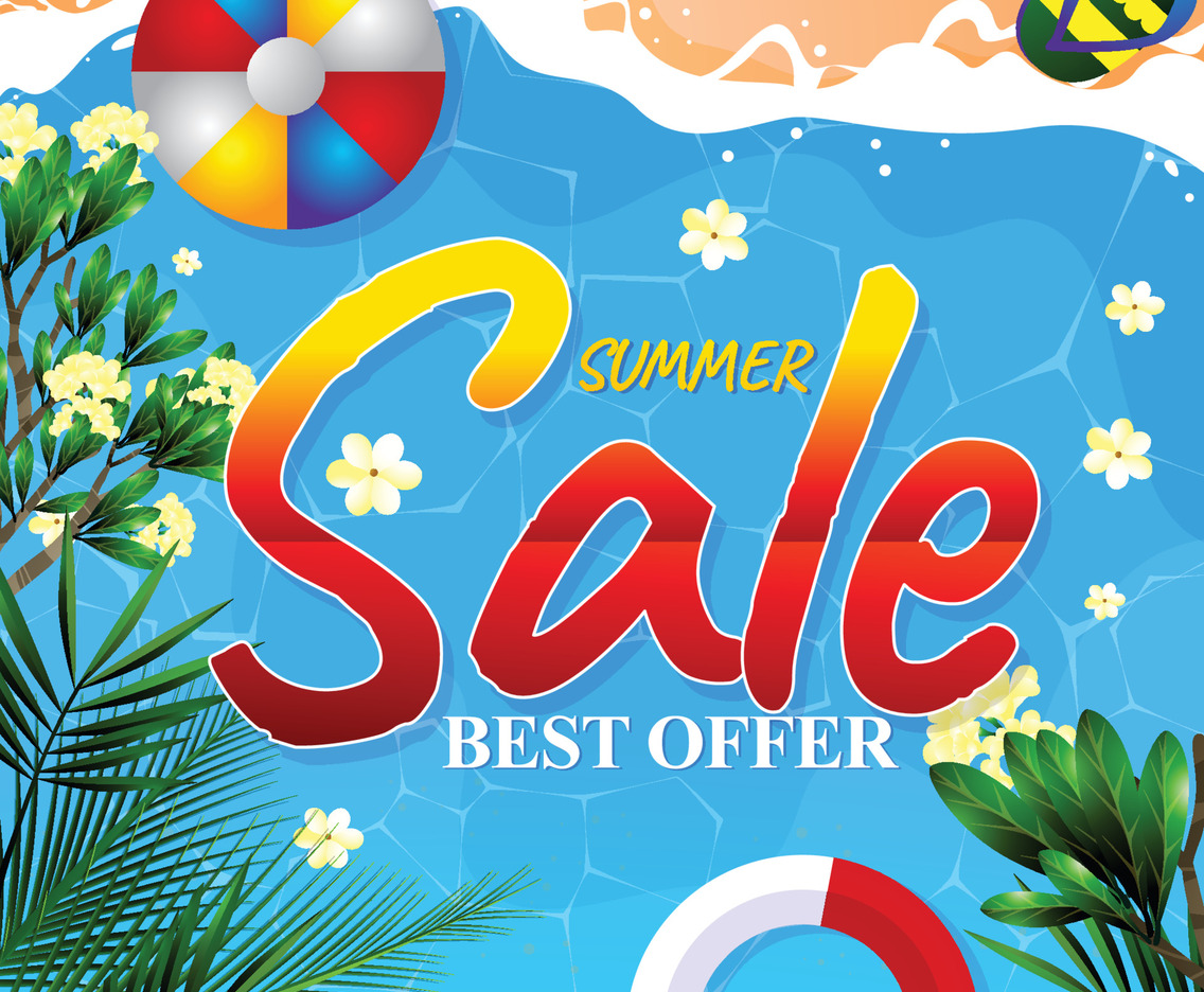 Best Offer Summer Sale Concept