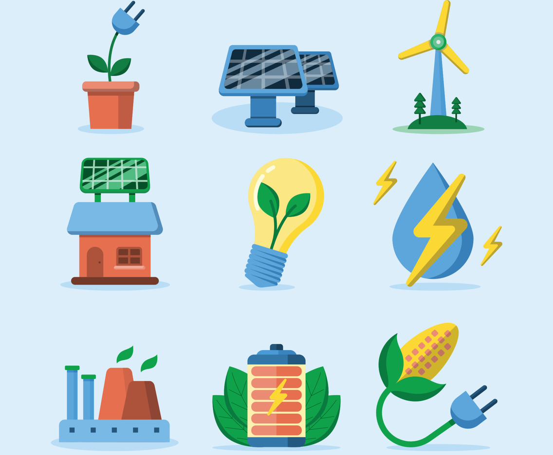Eco Technology Icon Collection