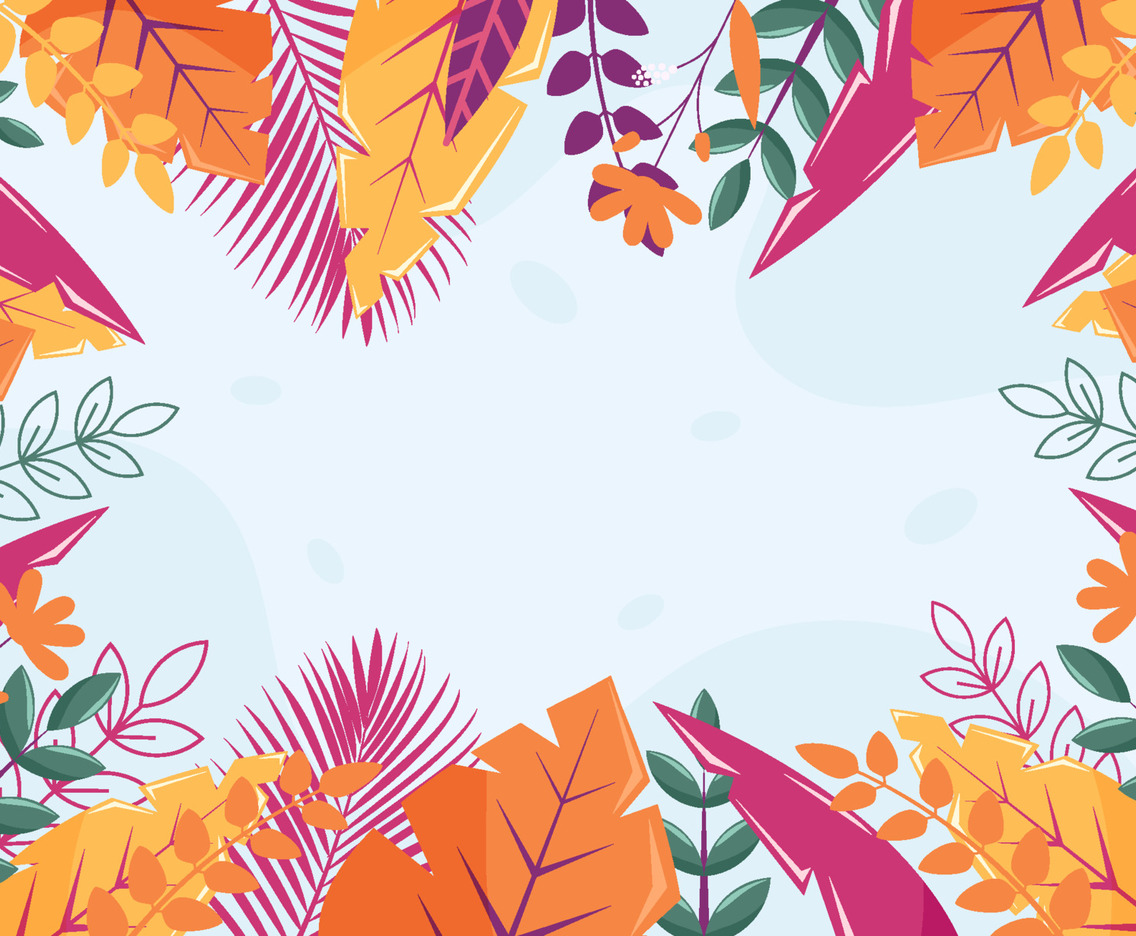 Floral Summer Tropical Background