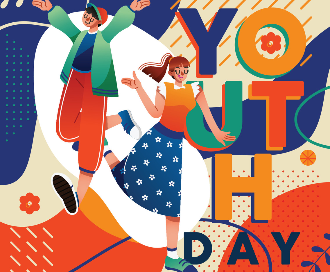 A Boy and a Girl Celebrating Youth Day