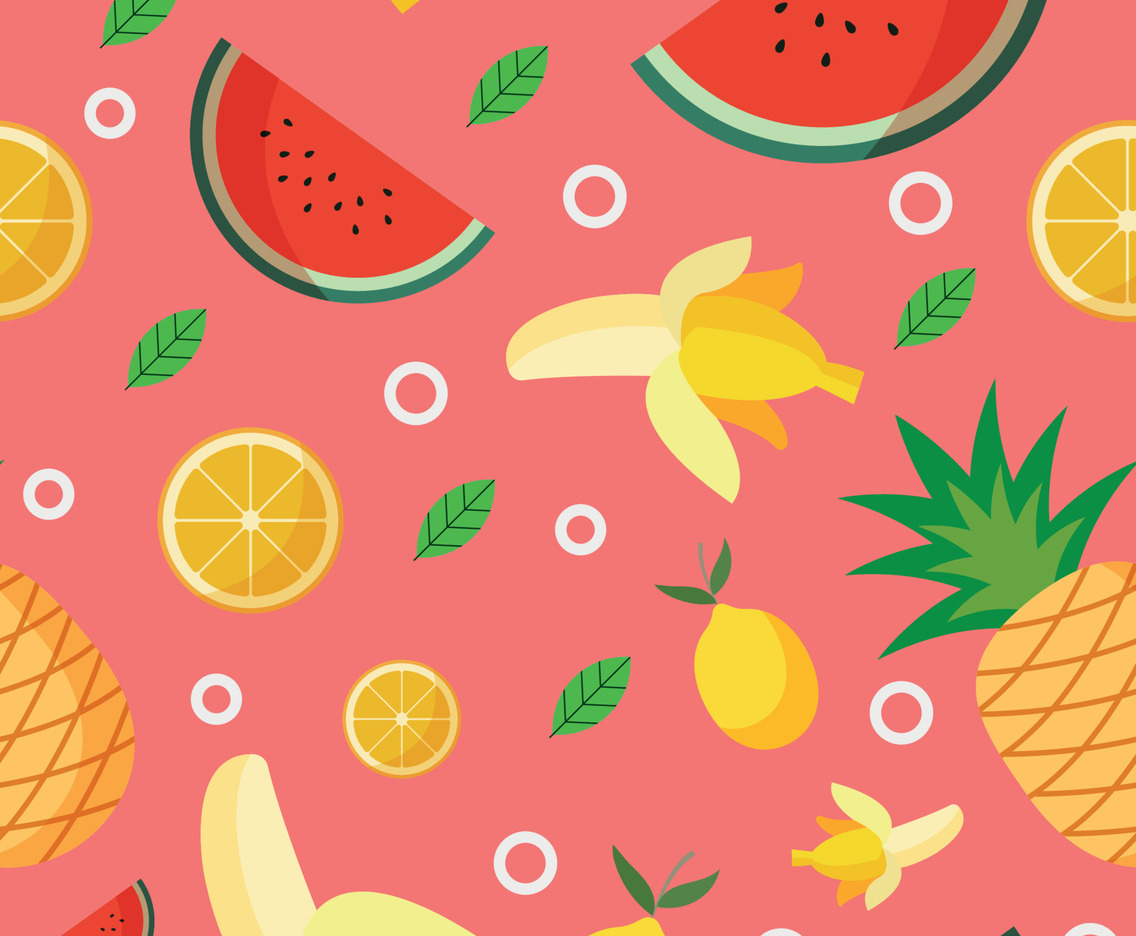 Tropical Fruit Seamless Pattern