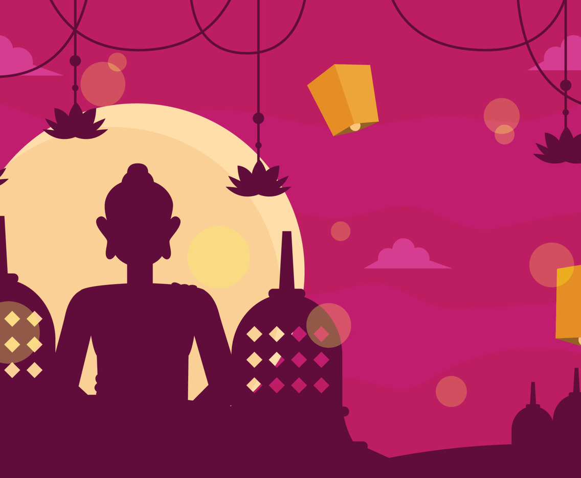 Vesak Day Background