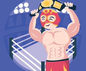 Character Focused Wrestler Man