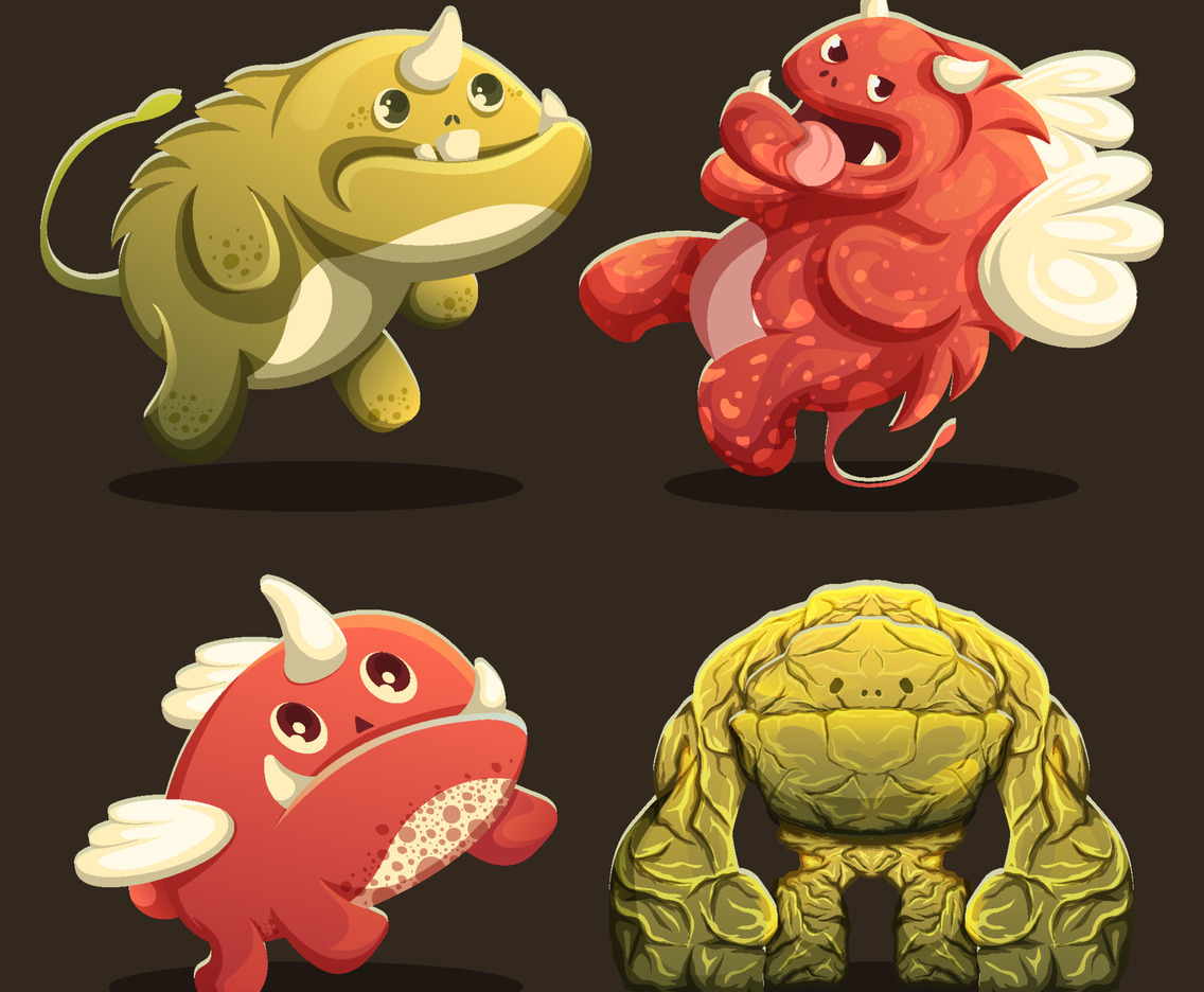 Cute Monster Character Collections