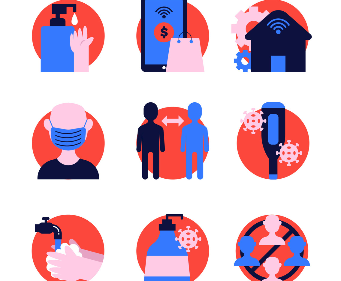 Set of New Normal Icons