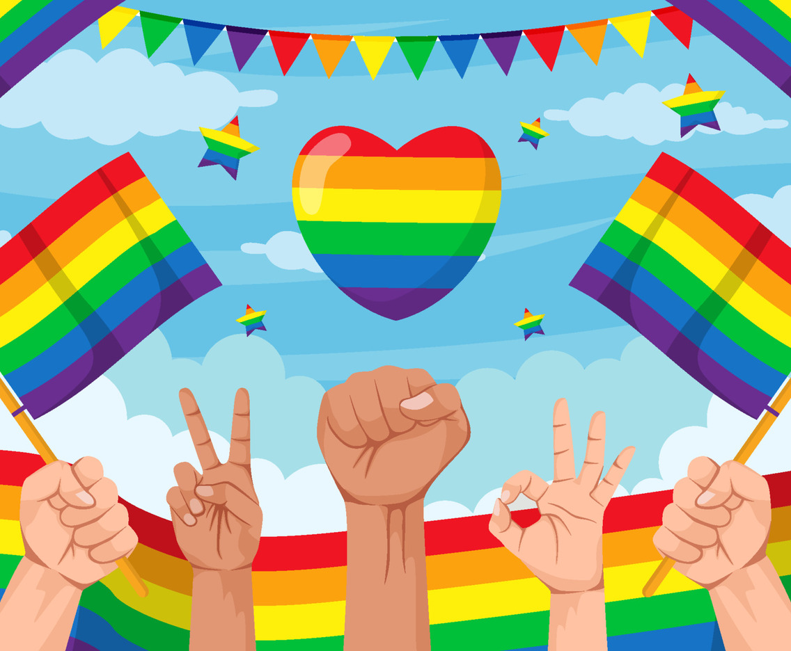Pride Month Festivity Background