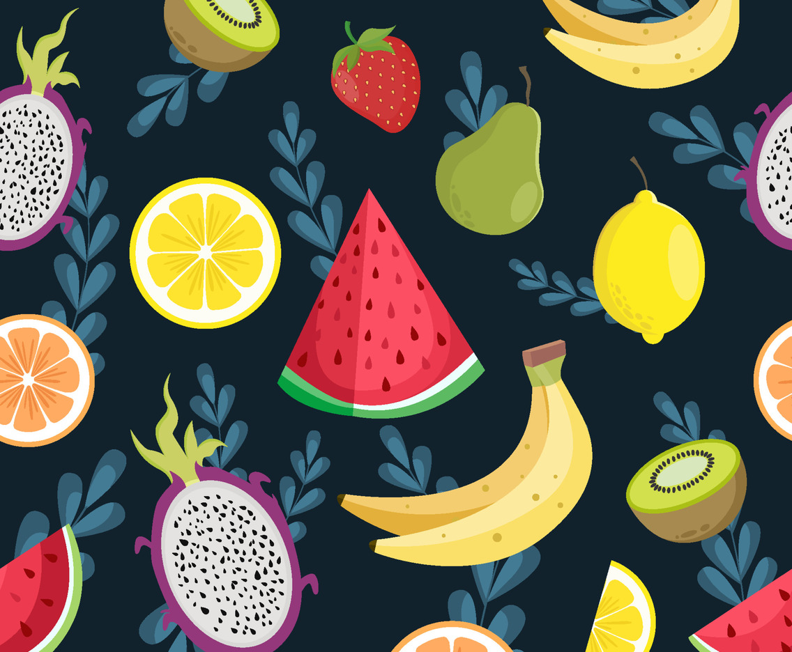 Tropical Fruits Backgroung
