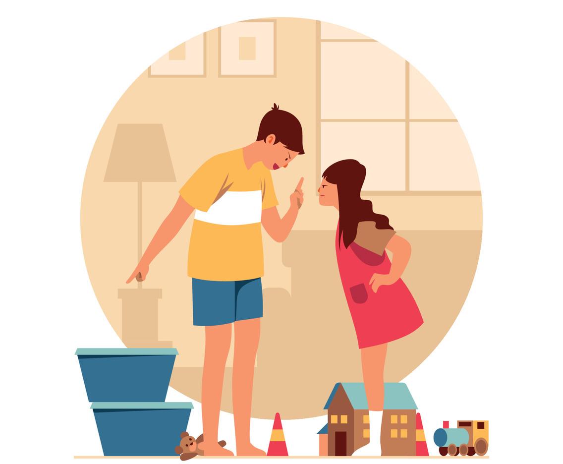 Brother and Sister Concept