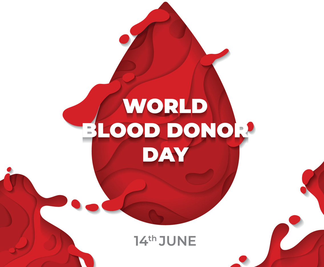 World Blood Donor Day Papercut Background