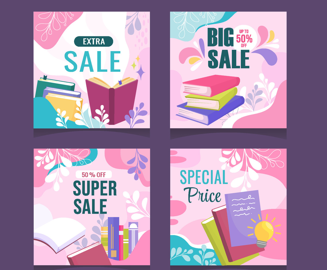 Book Sale Social Media Post