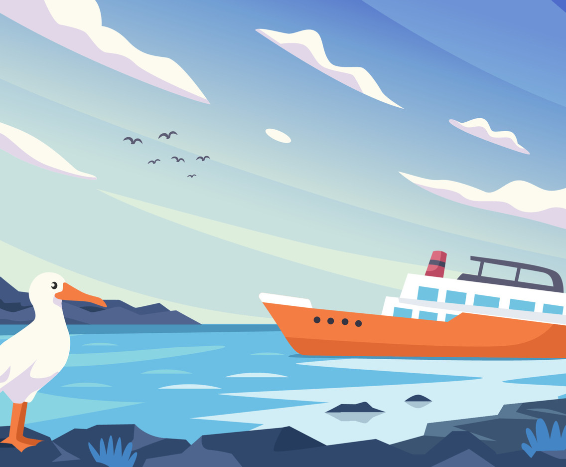 Cartoon World Sea Template