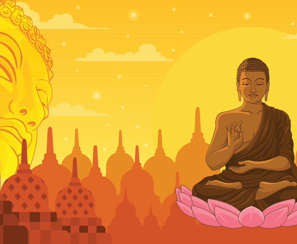 Asahna Bucha Day Background
