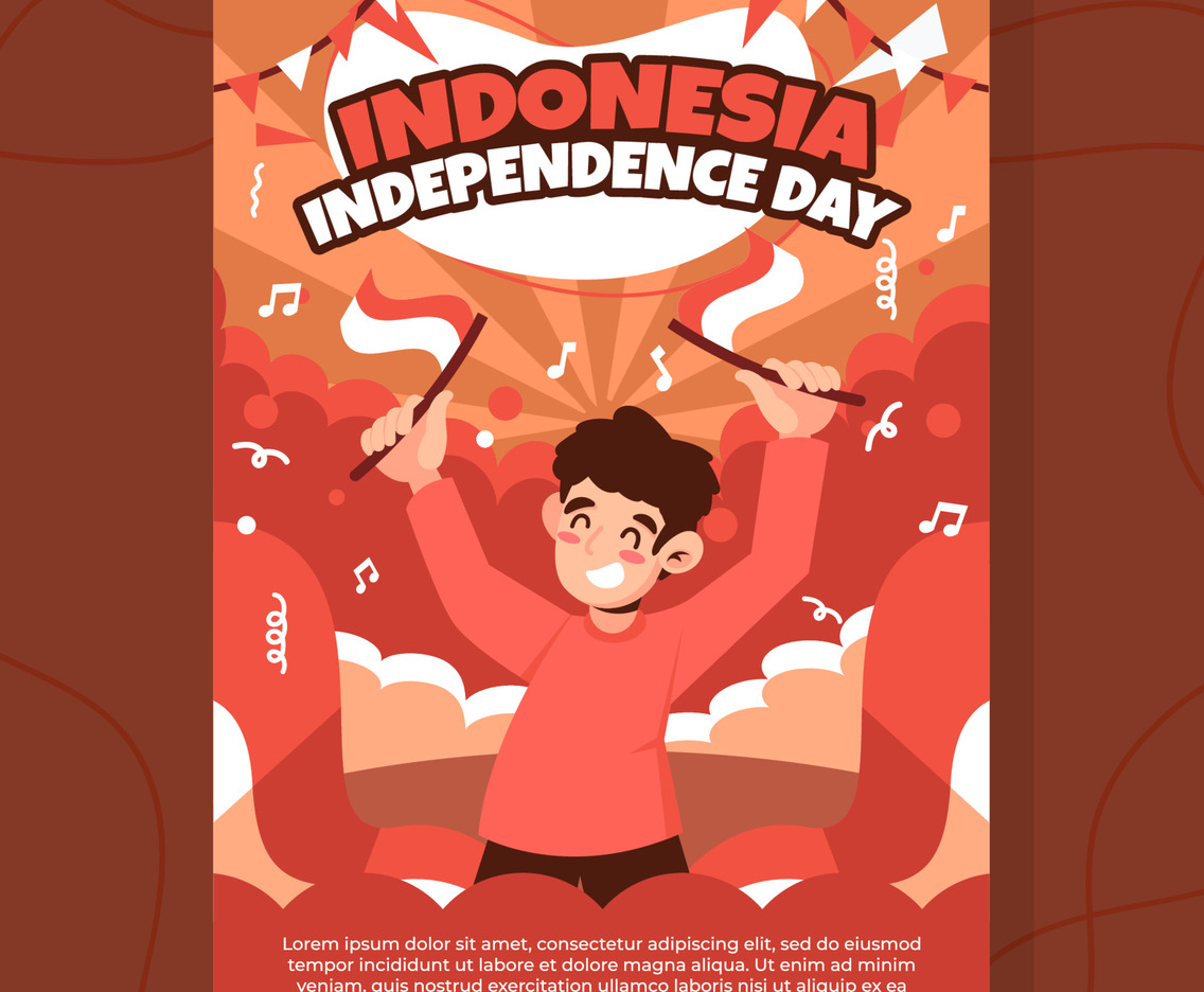 Indonesia Independence Day Event Poster Template