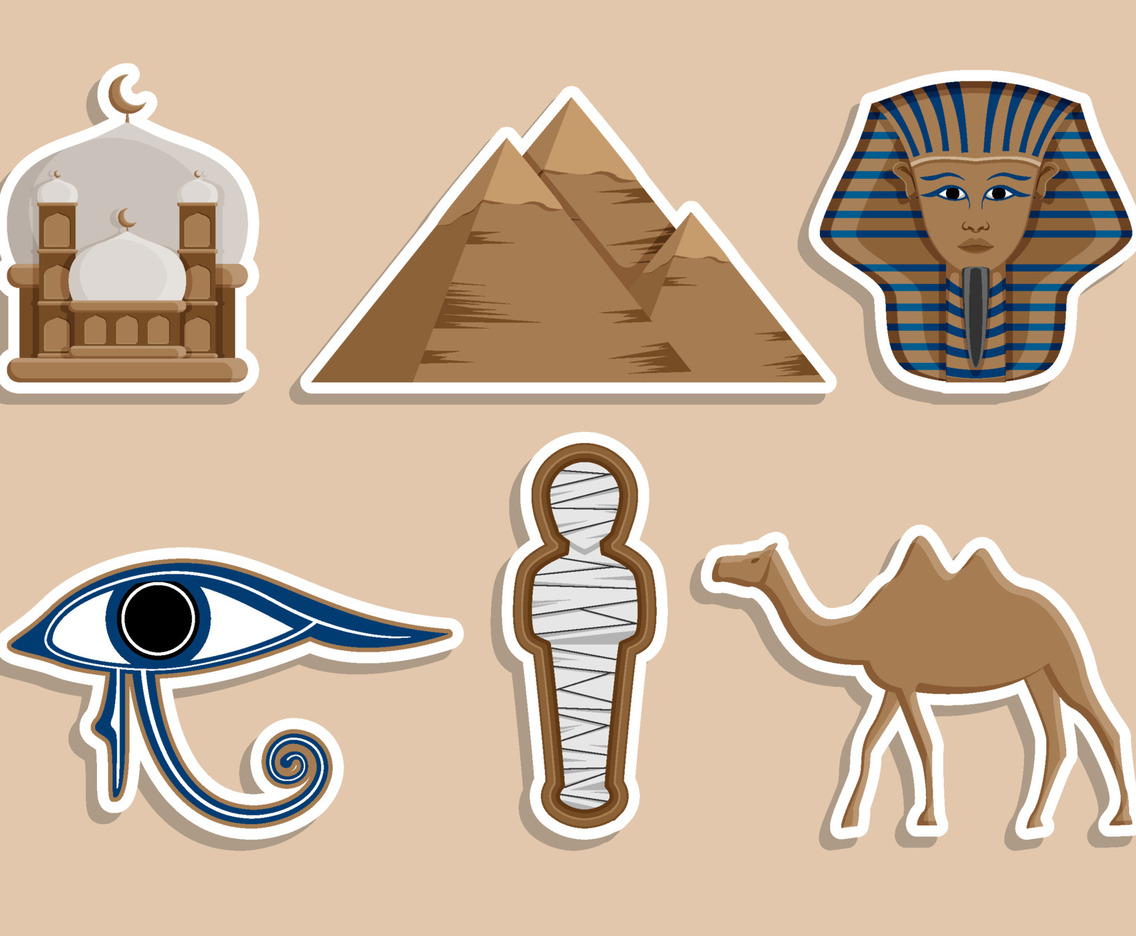 Egyptian Mummy Sticker Collection