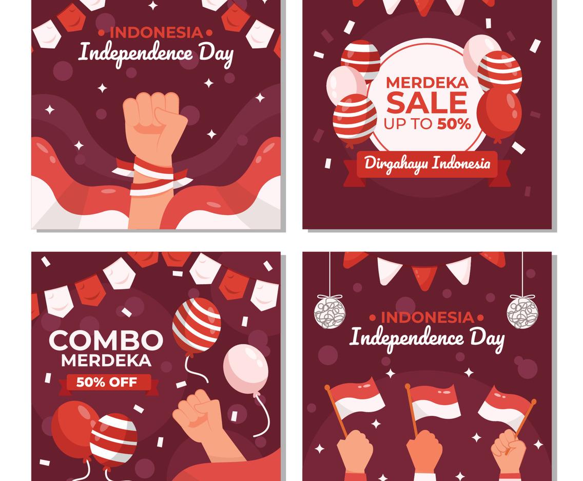 Indonesia Independence Day Social Media Post