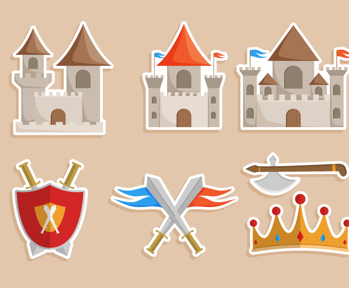 Medieval Kingdom Sticker Collection