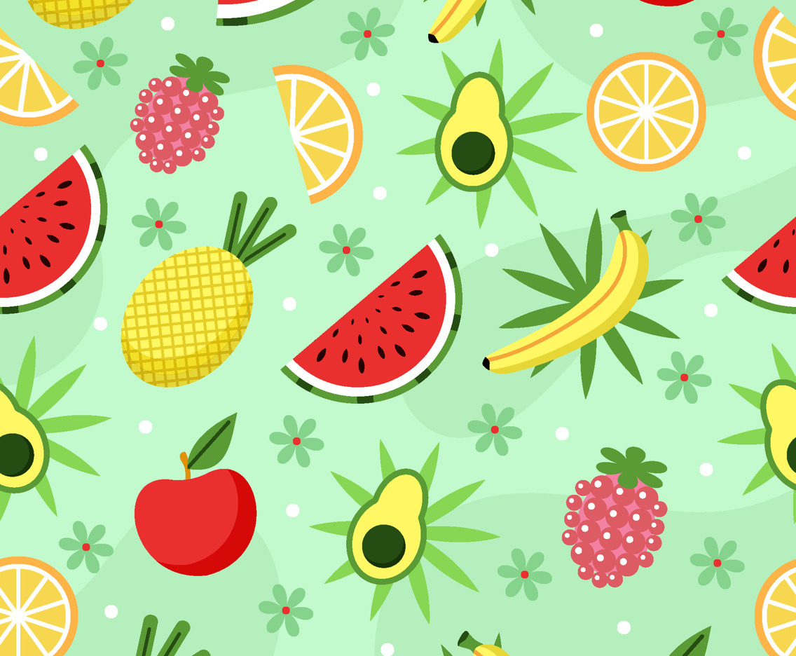 Tropical Fruit Seamless Pattern