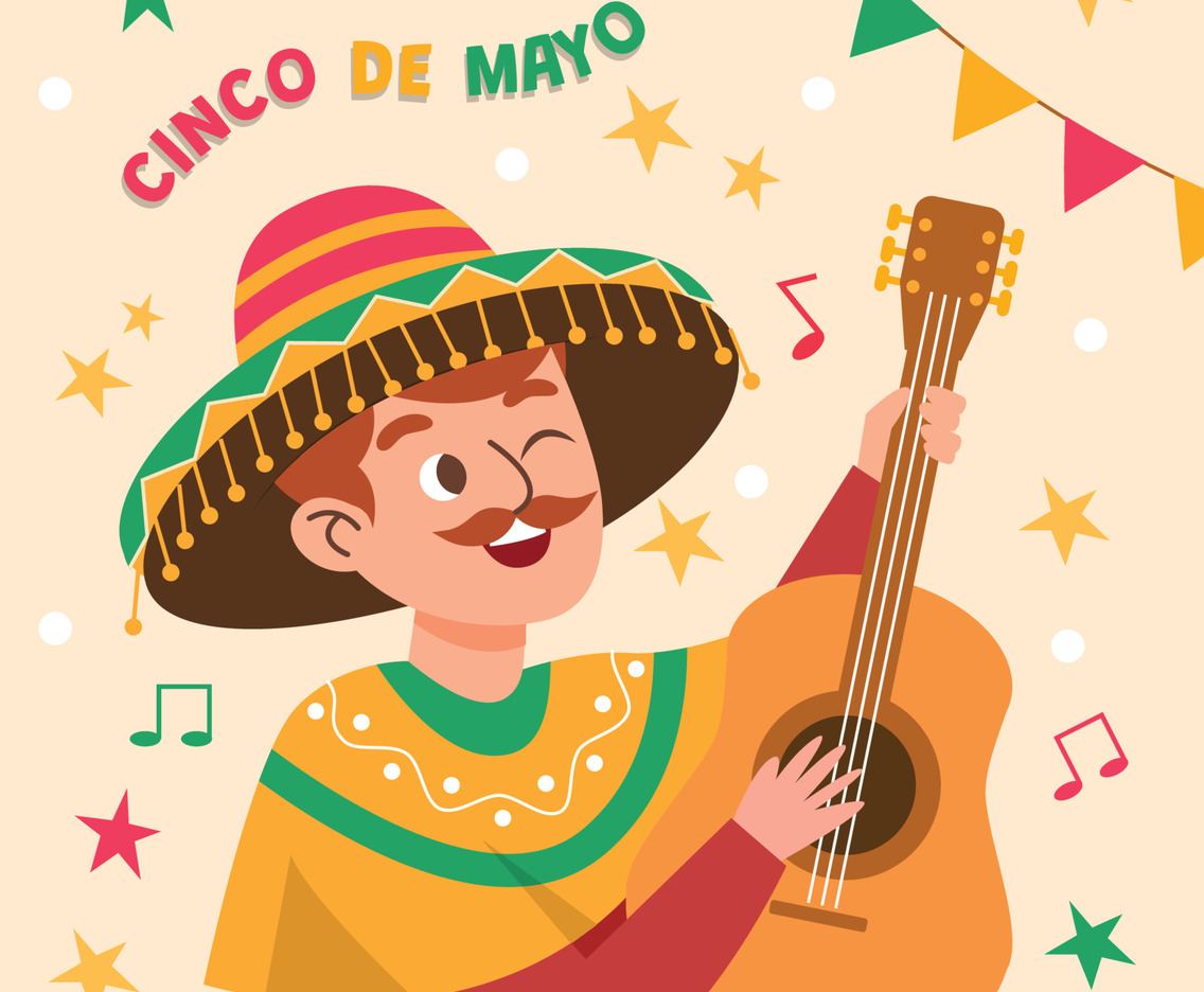 A Man Celebrates Cinco De Mayo
