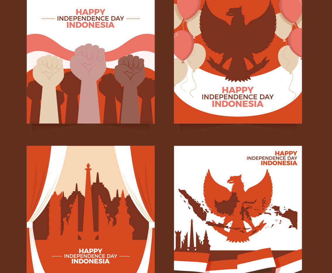 Indonesian Independence Day Social Media Posts