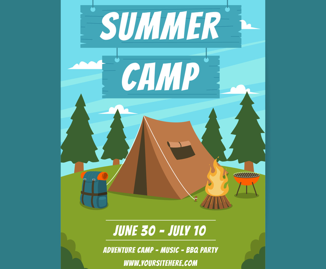 Summer Camp Poster Template