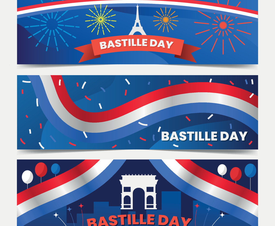 Bastille Day Banner Set