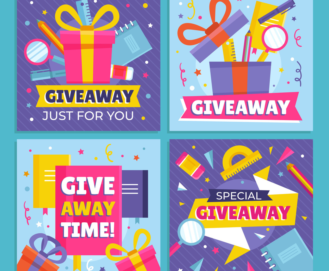 Give Away Creative Industry on Social Media Post