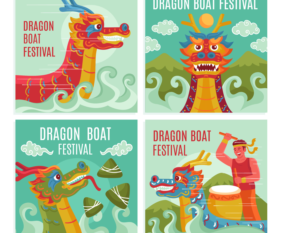 Dragon Boat Festival on Social Media Post Templates
