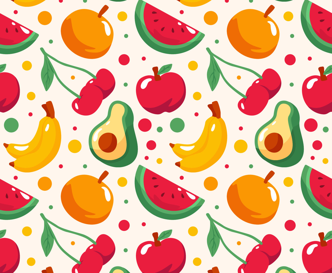Tropical Fruits Seamless Pattern