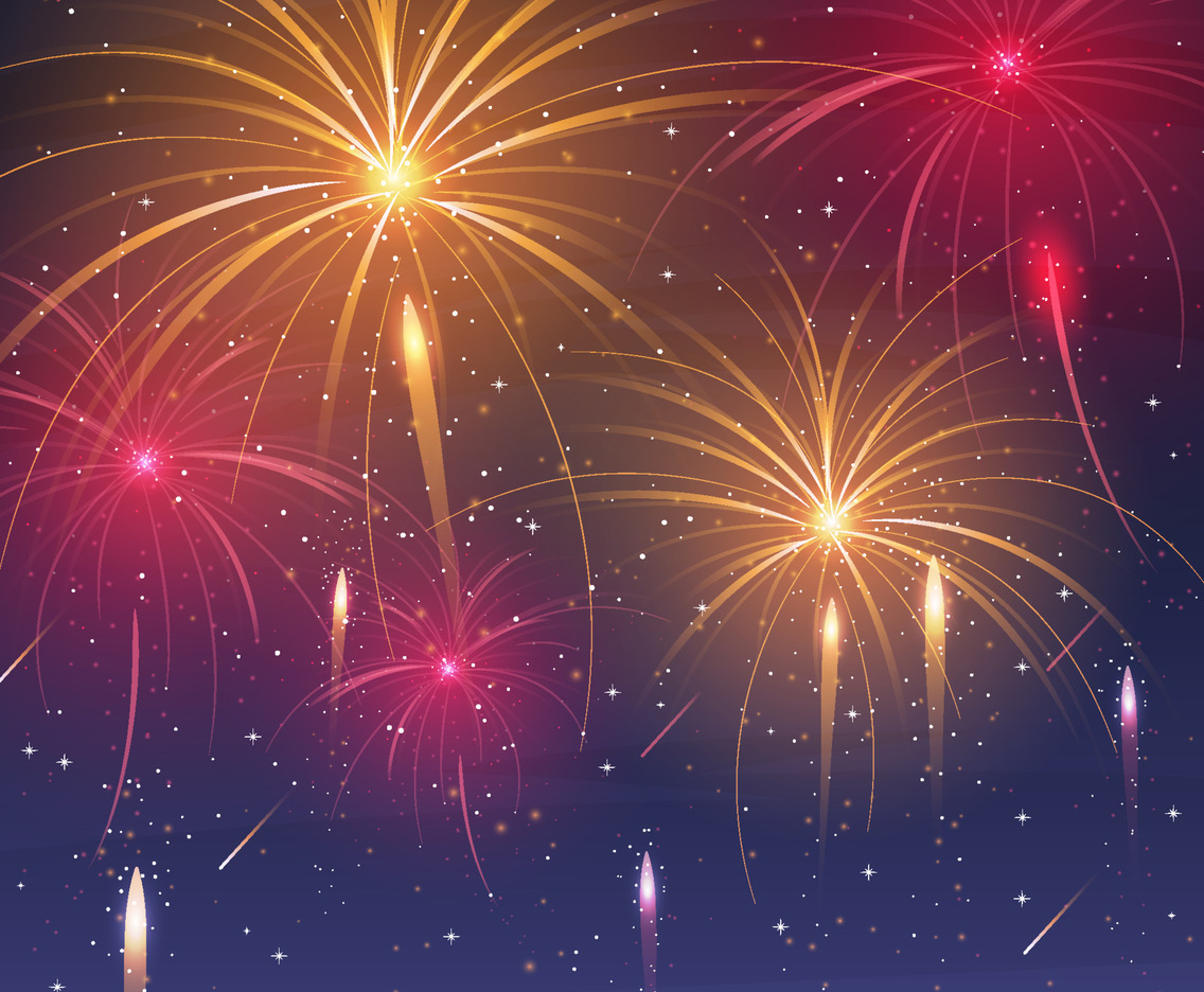 Wonderful Firework Background