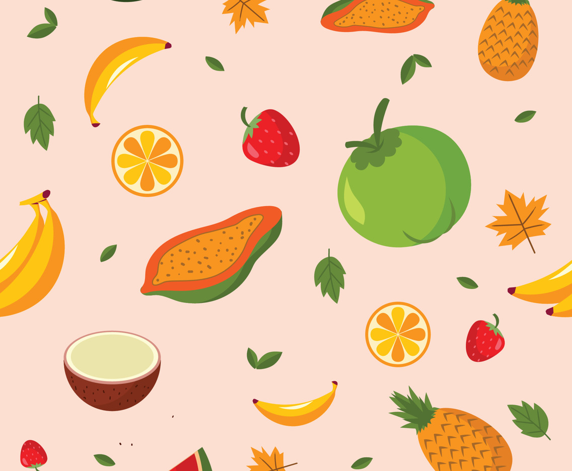 Tropical Fruit Seamless Pattern