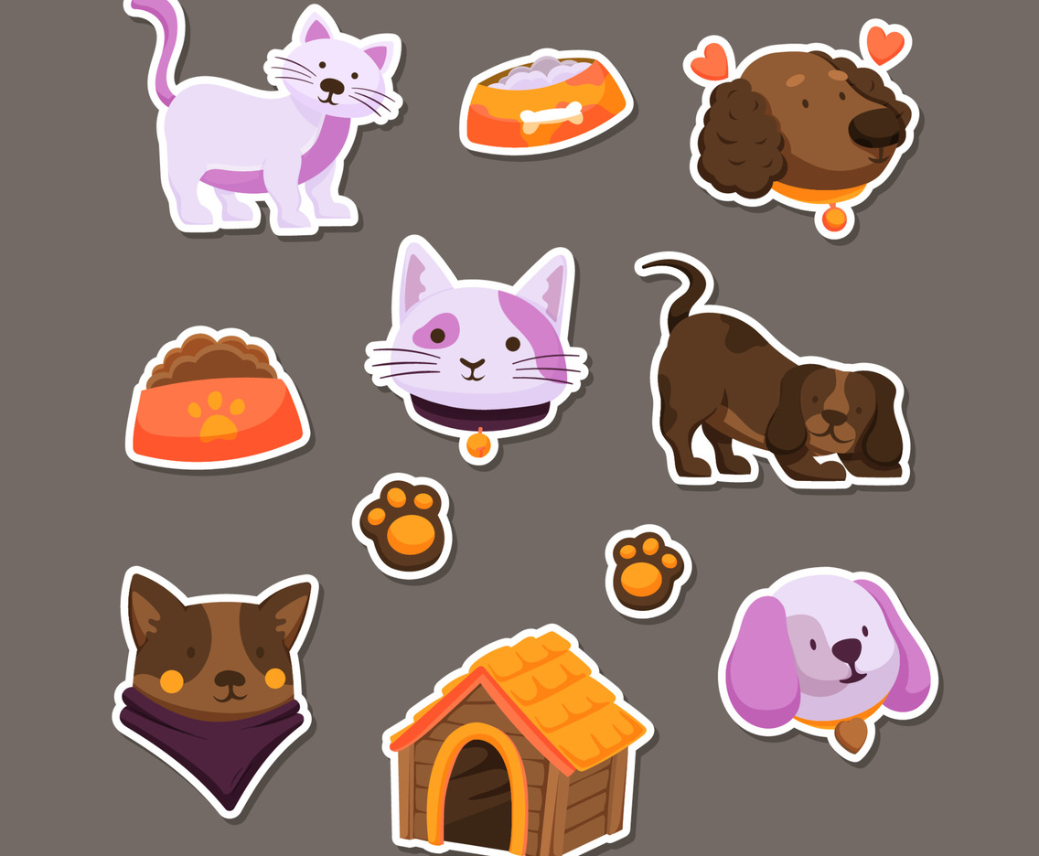 Animal Pets Journaling Sticker