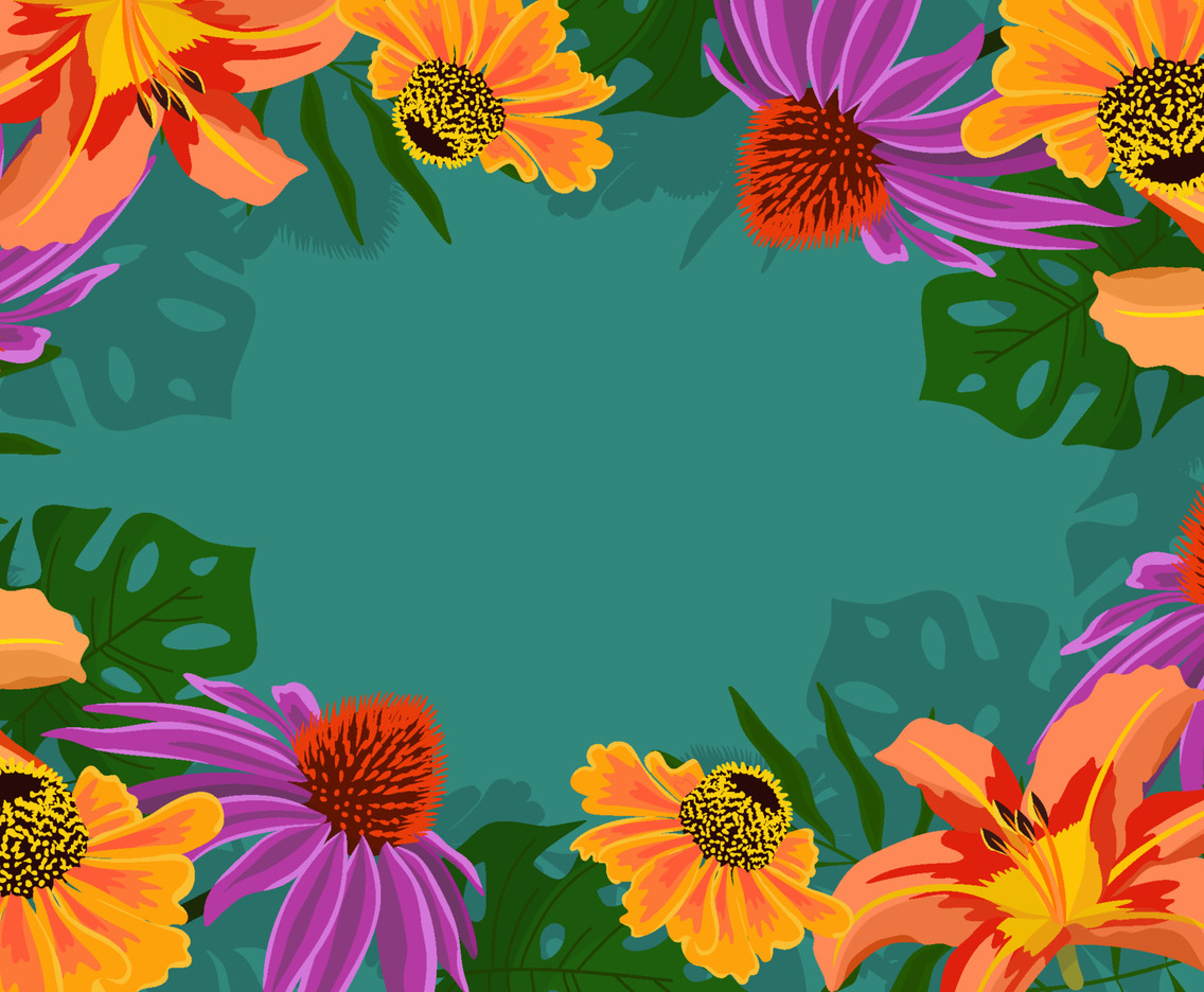 Natural Summer Flowers Bloom